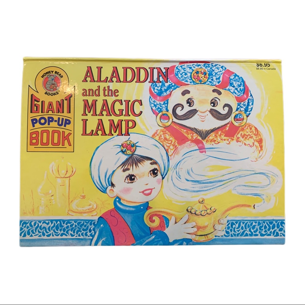 Vintage Aladdin And The Magic Lamp Giant Pop-Up Book Honey Bear Books VG 1991￼